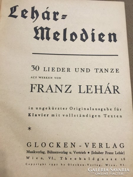 Lehár Melody 1-2 (1937-38)