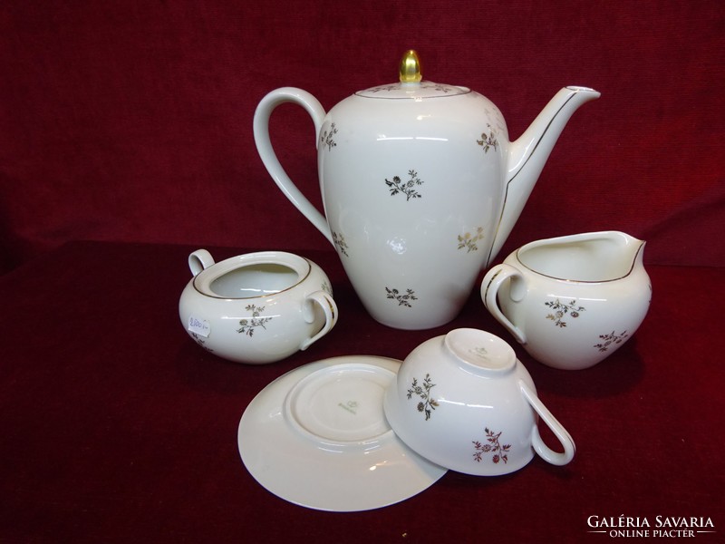 Bavaria német porcelán három személyes teáskészlet. Vanneki!
