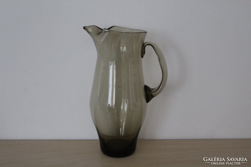 Smoky glass jug
