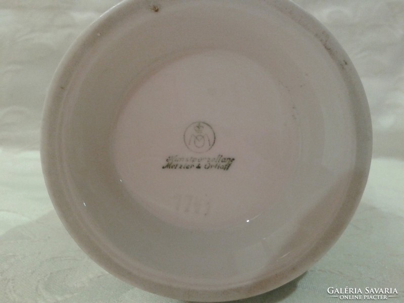 Mint green vase marked Metzler & Ortloff 22 cm
