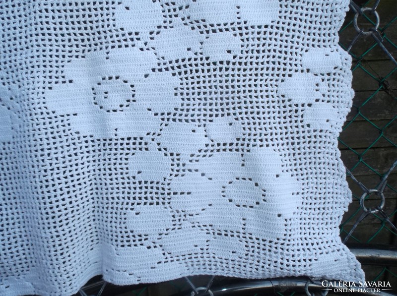 Lace - curtain - 110 x 70 cm - handmade - made of several threads - very strong thread - Austrian - flawless