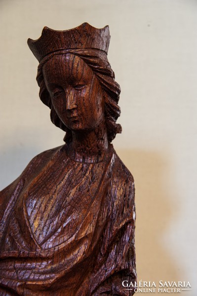 Gothic female saint- oak-circa 1516