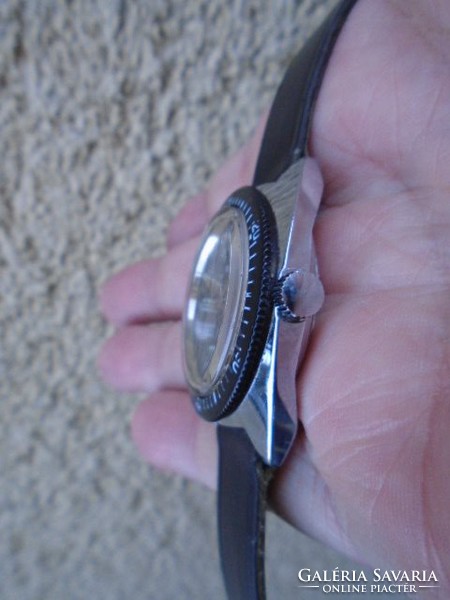 RITKA  WW2  RERFA 17 Jewels Swiss Made Military Black Dial Watch FULL ACÉL BUVÁRÓRA