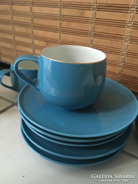 Correct Japanese tea cups and cake plates (5-5pcs)