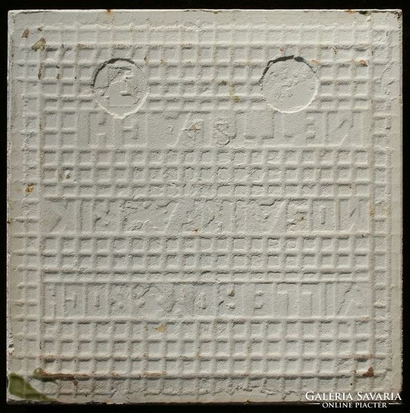 Antik szecessziós Villeroy & Boch csempe a századfordulóról 15,2x15,2 cm