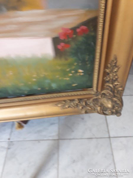 Antik   szent  festmény   olaj  136  68   széles