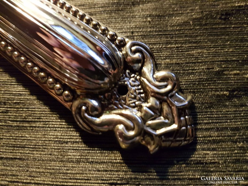 JUDAIKA- egy csodálatos ezüstözött  zsidó mezúza 15 cm