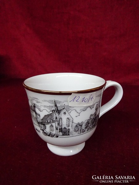 An English porcelain teacup depicting the city of Howden from 2000. He has!