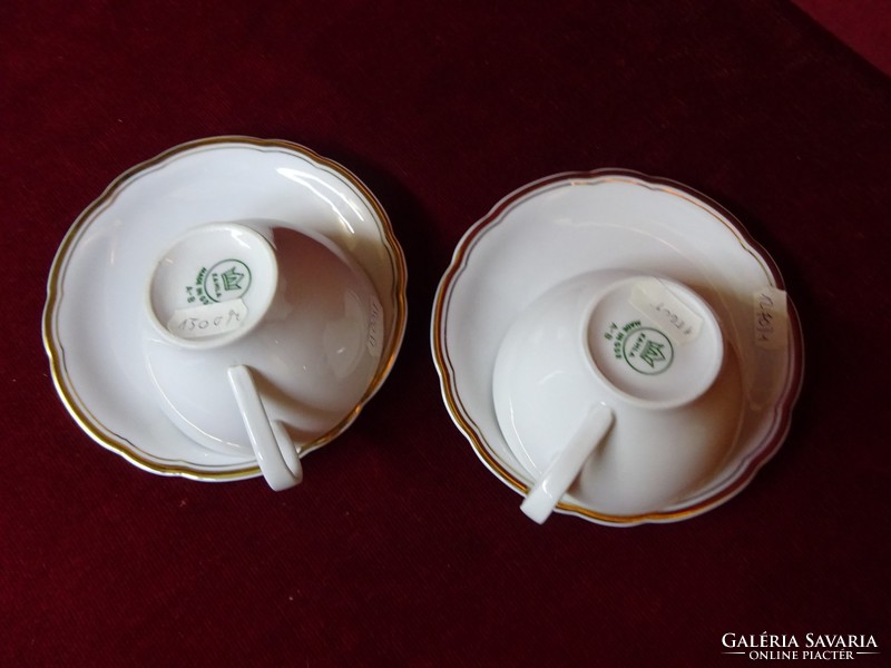 KAHLA minőségi német porcelán teáscsésze + alátét, gyönyörű, vitrin minőség. Vanneki!