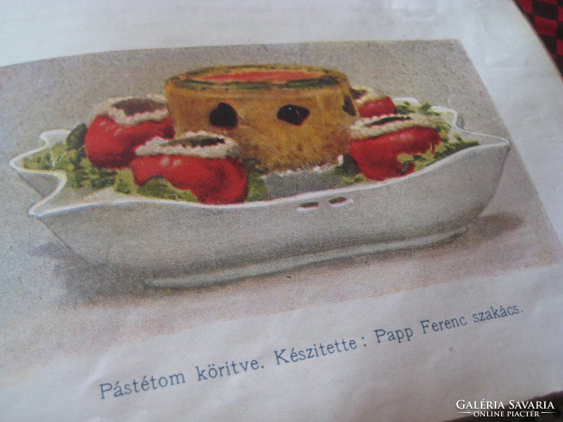 Fanni Malatinszky's cookbook, with color illustrations, 1912 Légrády publishing house