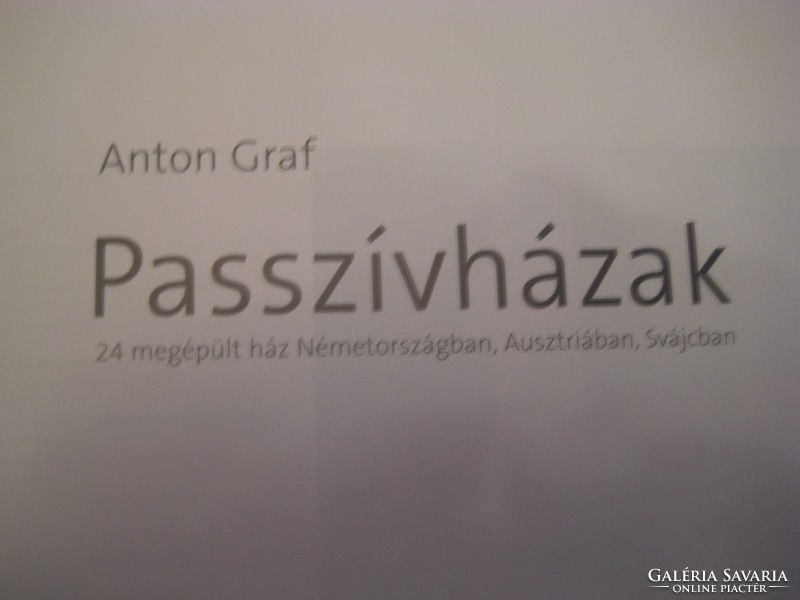 Anton graf: passive houses