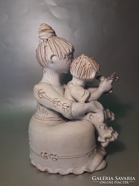 Eve Kovács - Mother's Day - ceramic statue marked original