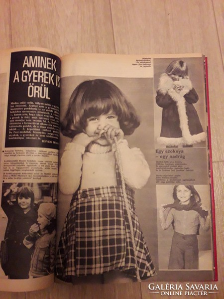 Ez a Divat újság 1974 - 1975  KETTŐ TELJES ÉV egybekötve ajándék ötlet!