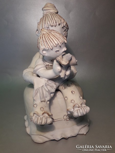 Eve Kovács - Mother's Day - ceramic statue marked original