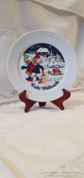 Beautiful German Freiberger porcelain plate.