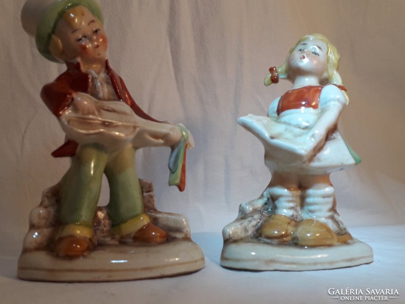 German porcelain figurines two figurines together foreign