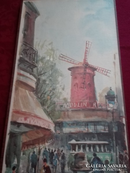 Lucien Delarue  Moulin Rouge festményének nyomata