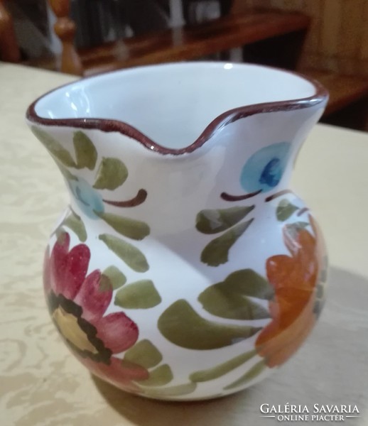 Italian Deruta ceramic jug, spout
