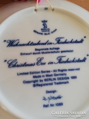 Berlin 1989 limited edition porcelain wall plate