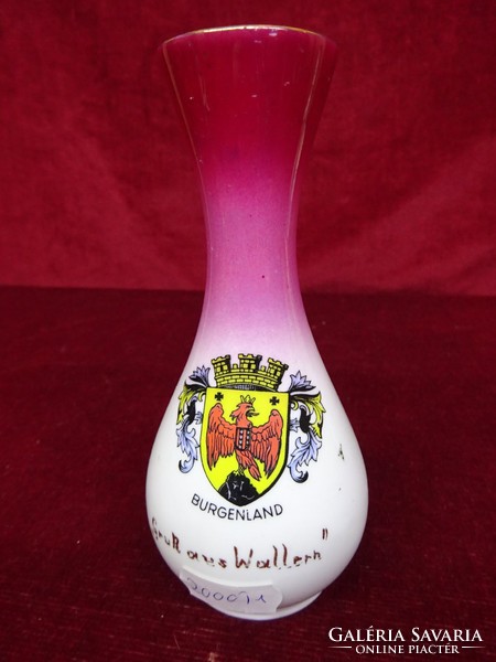 EIGL minőségi porcelán váza, magassága 13,5 cm. Vanneki!