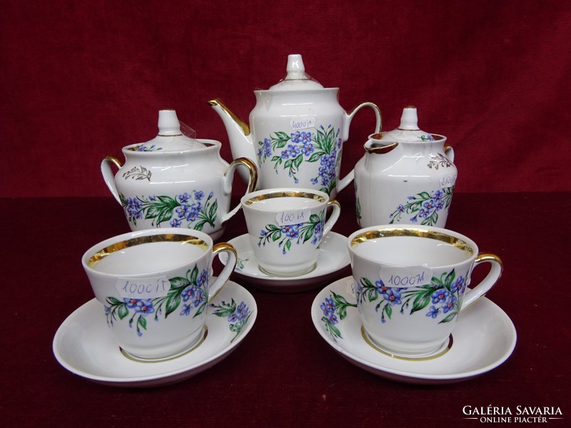 Russian porcelain, three-person coffee set, 9 pieces. He has!