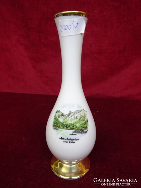 Seltmann Bavaria német porcelán minőségi váza, 16,5 cm magas.Tirol látképével. Vanneki!