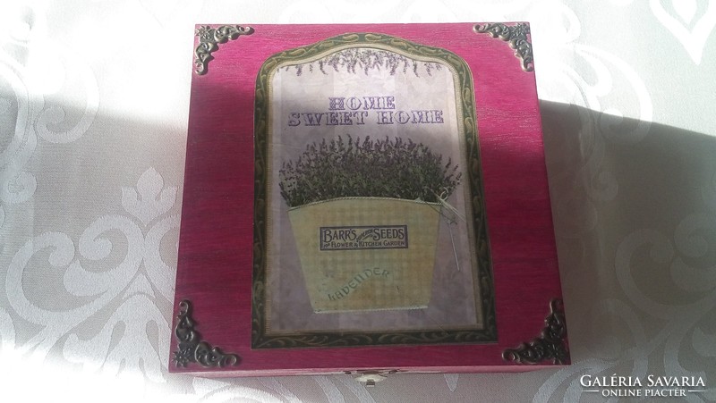 Lavender wooden box