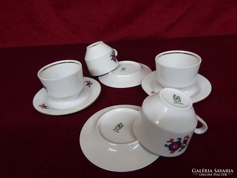 German porcelain, coffee cup + placemat. Showcase quality. He has!