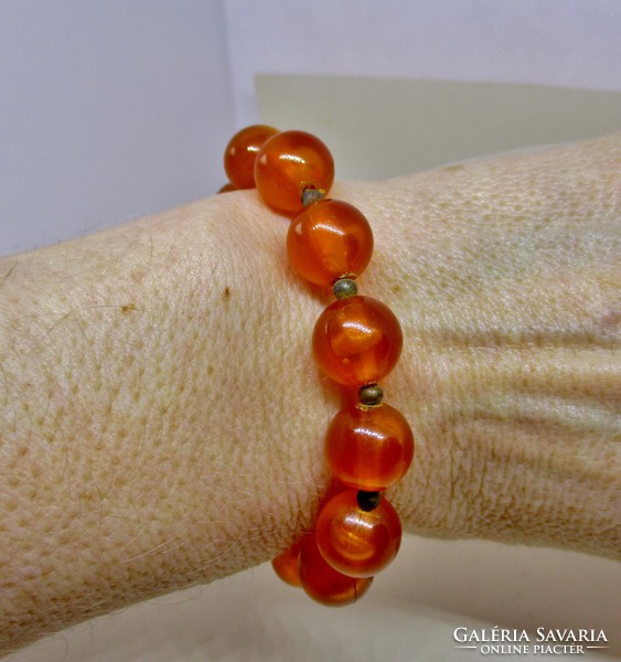 Nice old amber colored bracelet