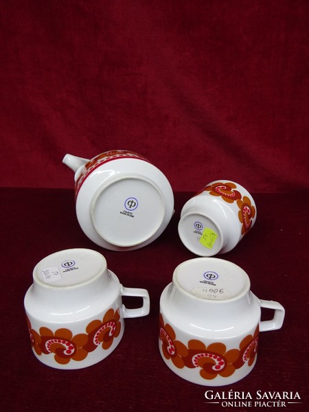 Colditz quality German porcelain tea set for two people, four pieces. He has!