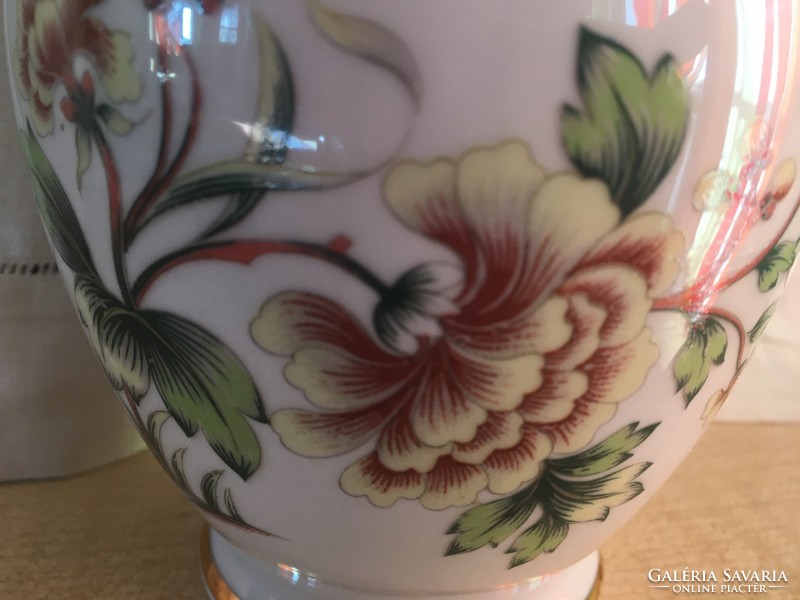 Hollóházi váza-porcelán jelzett