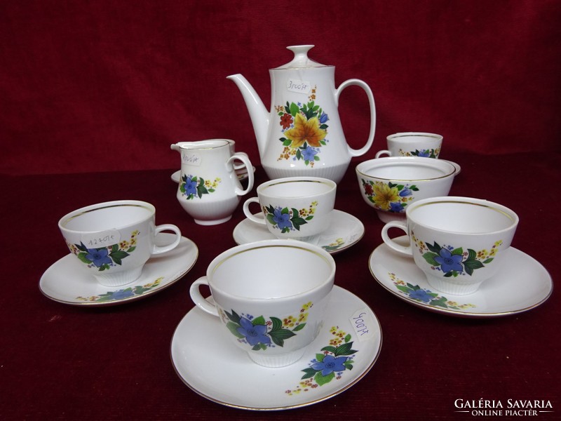 Colditz quality German porcelain six-person coffee set. He has!