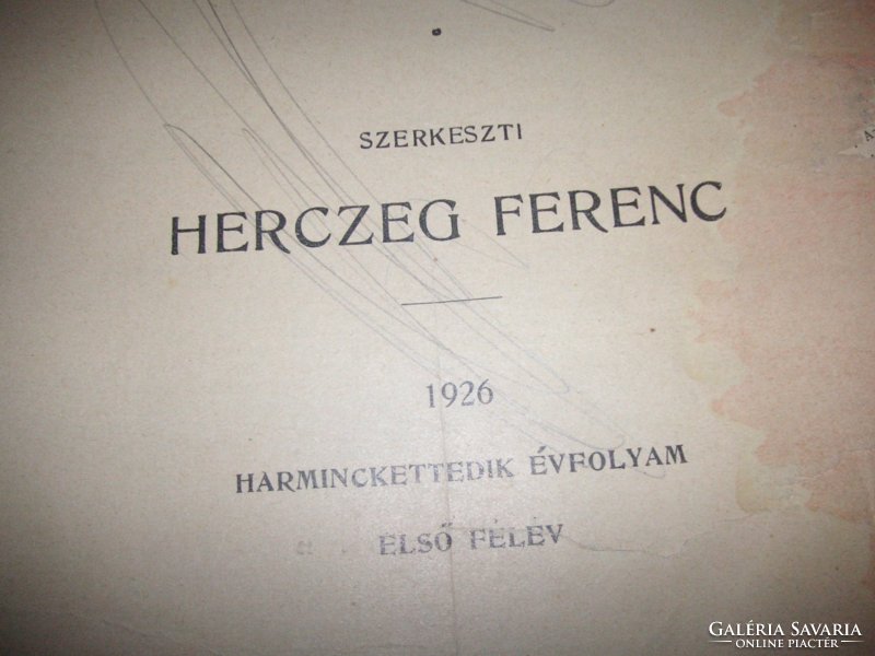 Új Idők. szerk. Herczeg Ferenc , 1926 I. félév  kötésben