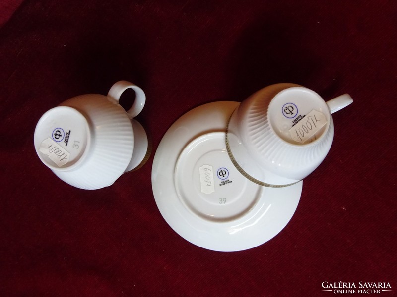 Colditz minőségi német porcelán öt személyes teáskészlet. Vitrinben tartott. Vanneki!