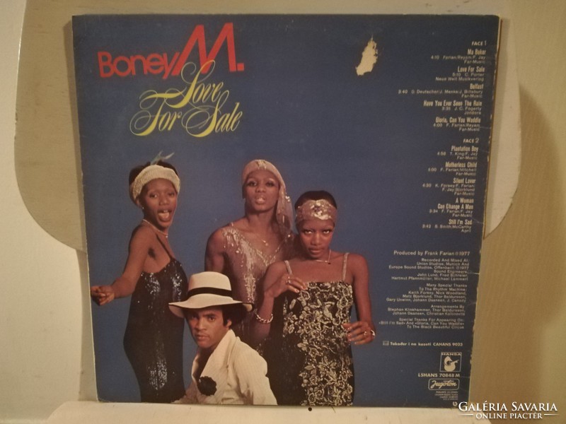 BoneyM Love for Sale hanglemez