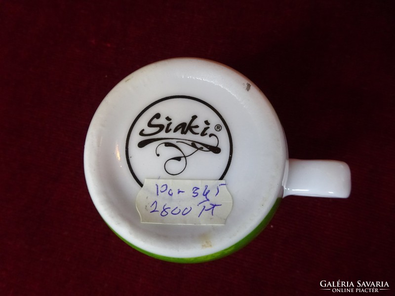 Siaki Japanese porcelain children's mug. Christmas inscription with cute figures. He has!
