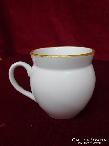 Antique German porcelain belly mug. Height 9 cm. He has!