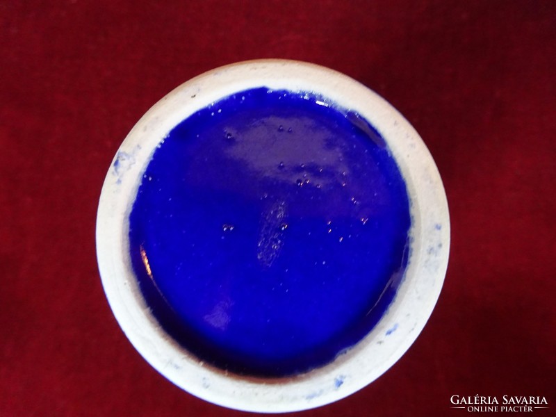 Német porcelán kobalt kék váza, magassága 18 cm. Vanneki!