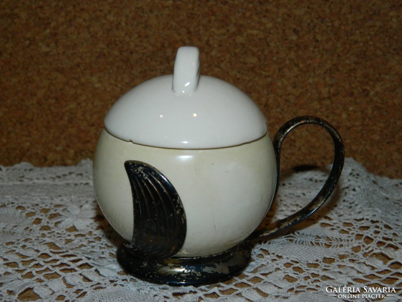 Antik Wienna porcelán betétes teás csésze.