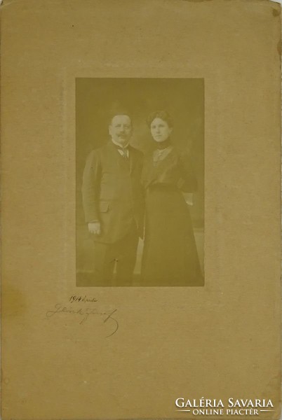 0U769 Antik jelzett Glück fotográfia 1914 április