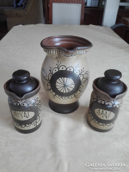 Austrian ceramic set, 9 pieces