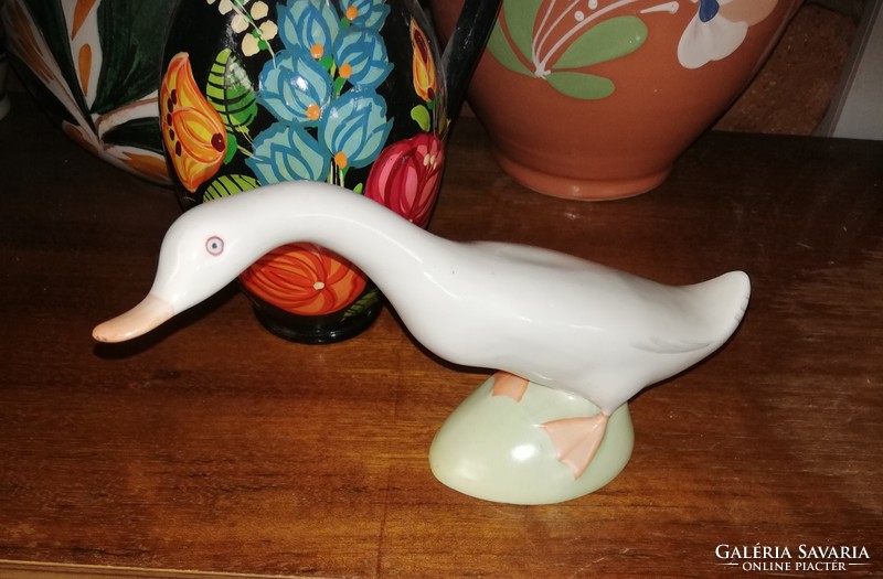 Aquincum goose, nostalgia piece, porcelain, collectible piece