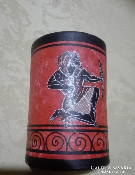 Görög festett kerámia tároló,  kópia