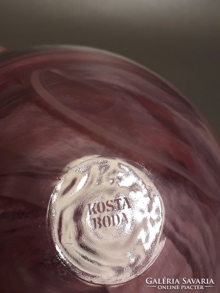 Kosta boda quality glass candle holder marked