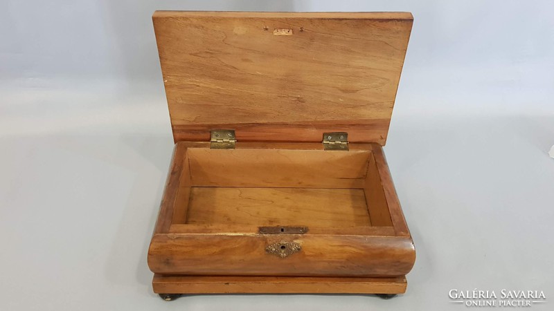 Old, inlaid jewelry box, wooden box, jewelry box