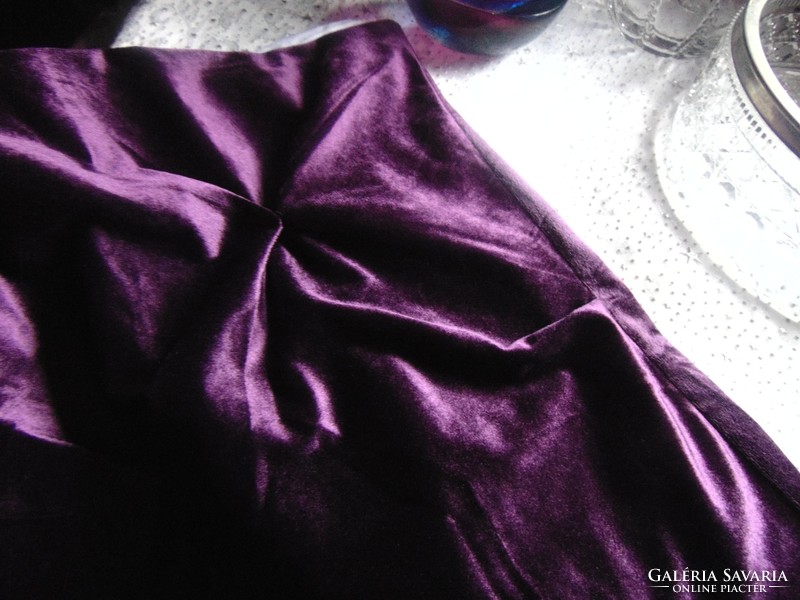 Purple velvet bedding set