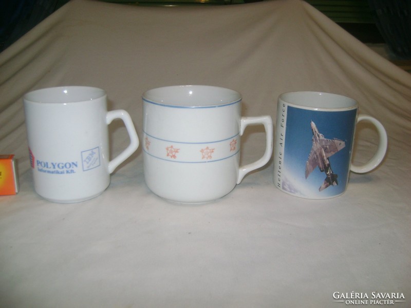 Három darab retro teás bögre - gyűjtőknek