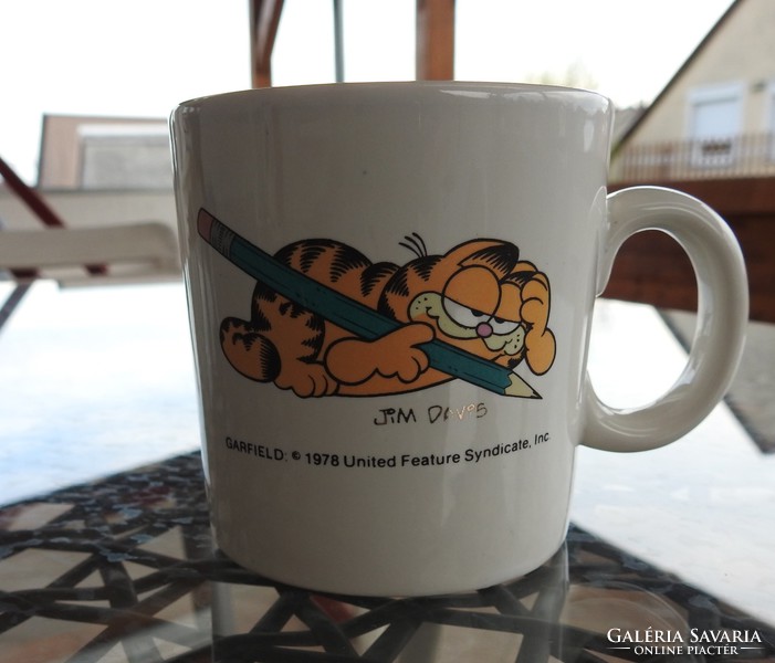 Garfield 1978 limited feature syndicate inc. Jim davis and funny cucumber mug
