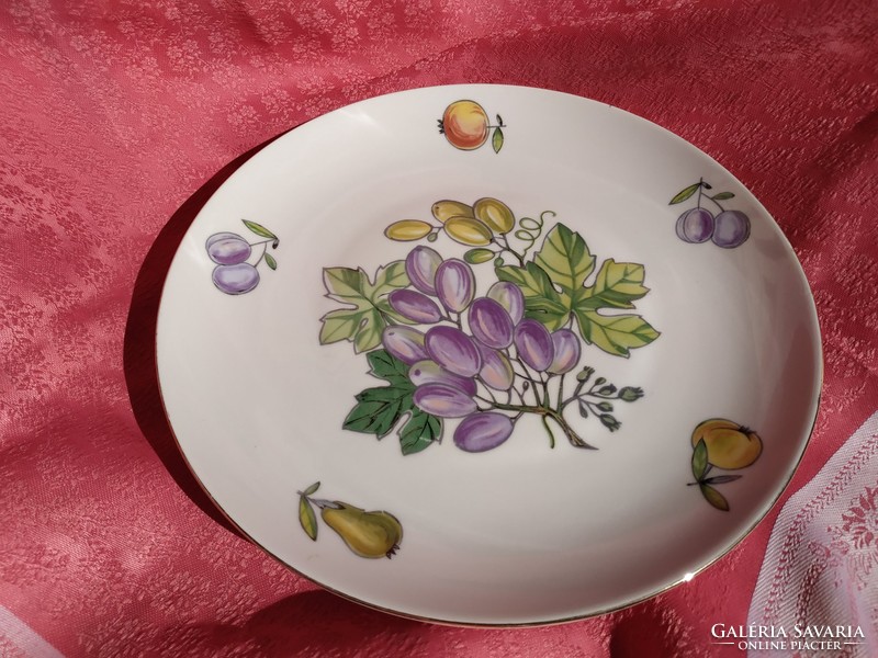 Beautiful fruity porcelain serving bowl