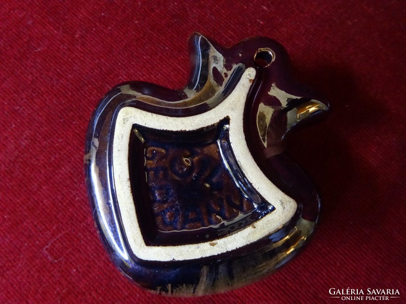 German porcelain heart-shaped wall flower holder, size 9.5 x 9.5 cm. He has!